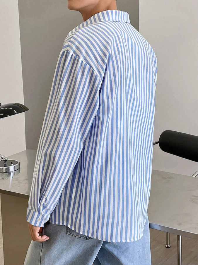 Manfinity Luxe Stripe Button-Down