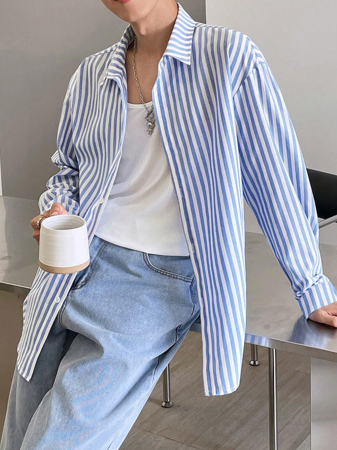 Manfinity Luxe Stripe Button-Down
