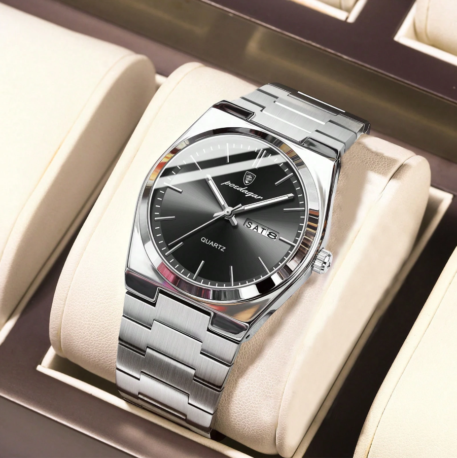 POEDAGAR 1pc Men's Watches Real