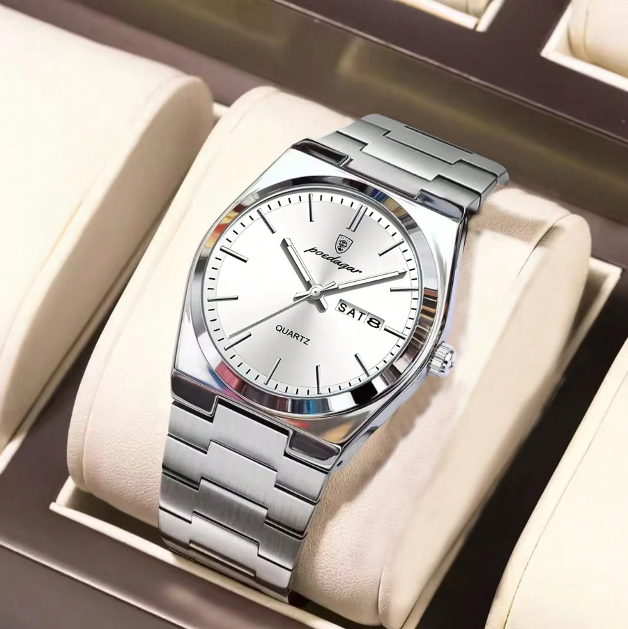 POEDAGAR 1pc Men's Watches Real